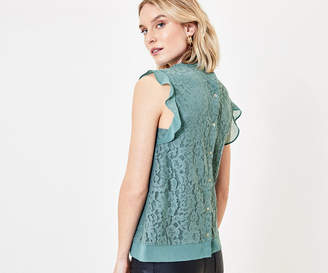 Oasis Lace Mix Shell Top
