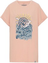 Thumbnail for your product : Komodo Sunrise Peace Wave - Gots Organic Cotton Tee Peach