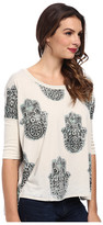 Thumbnail for your product : Chaser Hand Of Fatima Hi Lo Boxy Pullover