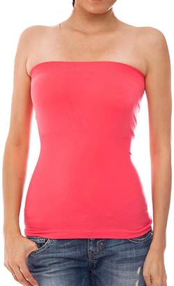 Hollywood Star Fashion Plain Stretch Seamless Strapless Layering Tube Top Fits All