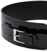 Thumbnail for your product : Paule Ka Wide patent leather buckle belt