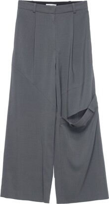 [LOW CLASSIC] / ☆ 24SS WILD FOLDING PANTS / BLACK Low Classic Wild Folding palazzo pants - ShopStyle
