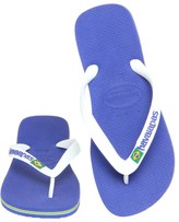 Thumbnail for your product : Havaianas Brasil Logo Marine Blue Rubber