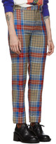 Thumbnail for your product : Charles Jeffrey Loverboy Multicolor Tartan Column Suit Trousers