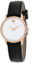 Movado Bold Rose Gold Ion Plated Stainless Steel Crystal Mesh