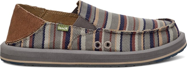 Sanuk Mens Donny Blanket Loafers | Mens Shoes | Slip On Shoes for Men | Men's Slip-on Loafers | Memory Foam Footbed