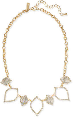 INC International Concepts Gold-Tone White Stone Statement Necklace, Created at Macy's