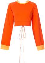 Thumbnail for your product : FENTY PUMA by Rihanna laced crop sweatshirt