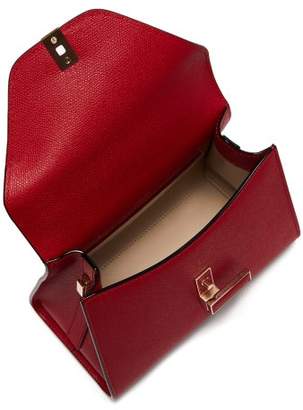 Valextra Iside Mini Grained-leather Bag - Womens - Red