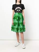 Thumbnail for your product : P.A.R.O.S.H. floral embroidered midi skirt