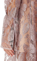 Thumbnail for your product : Lanvin Women's High-Neck Metallic Lace Shirtdress-PINK