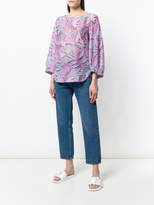 Thumbnail for your product : Marc Cain leaf print blouse