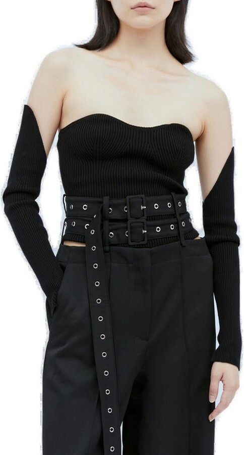 Rokh Rib Bustier with Removable Sleeves