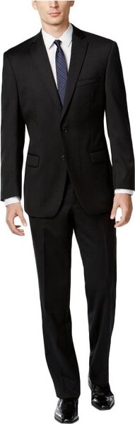 Calvin Klein CalvinKleinMensModern-FitTwoButtonFormalSuitblack46Regular/40Wx32L