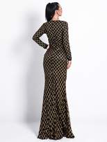 Thumbnail for your product : Shein Missord Zip Back Mermaid Hem Sequin Maxi Dress