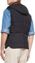 Thumbnail for your product : Brunello Cucinelli Wool Hooded Vest, Navy