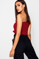 Thumbnail for your product : boohoo Shirred Bandeau Top