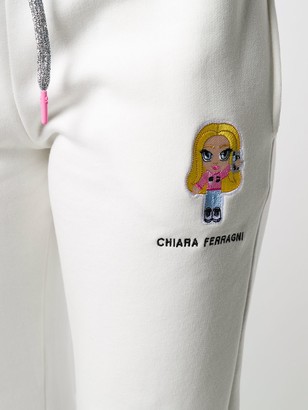 Chiara Ferragni Logo Embroidered Track Trousers