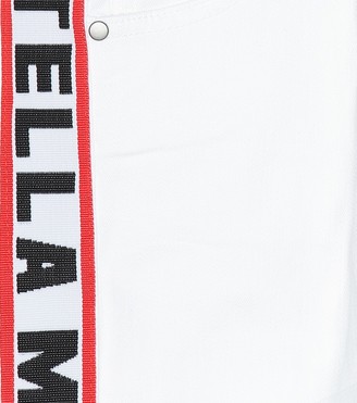 Stella McCartney Kids Logo intarsia skinny jeans