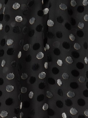 Rebecca Taylor Velvet Turtleneck Three-Quarter-Sleeve Dress