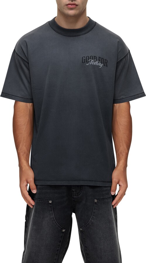 Good For Nothing Revival Printed Washed T-Shirt