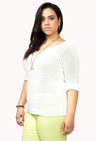 Thumbnail for your product : Forever 21 FOREVER 21+ Plus Size Relaxed Open-Knit Sweater