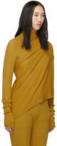 Thumbnail for your product : Marques Almeida Yellow Draped Jumper Turtleneck