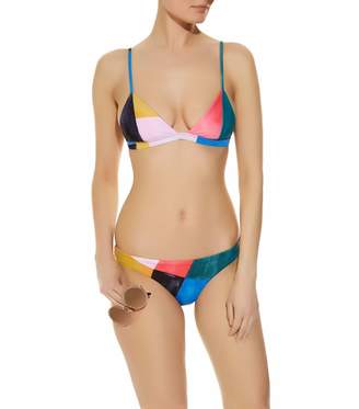 Mara Hoffman Astrid Colour Block Triangle Bikini Top