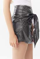 Thumbnail for your product : Capulet Mila Metallic Tie-Front Mini Skirt