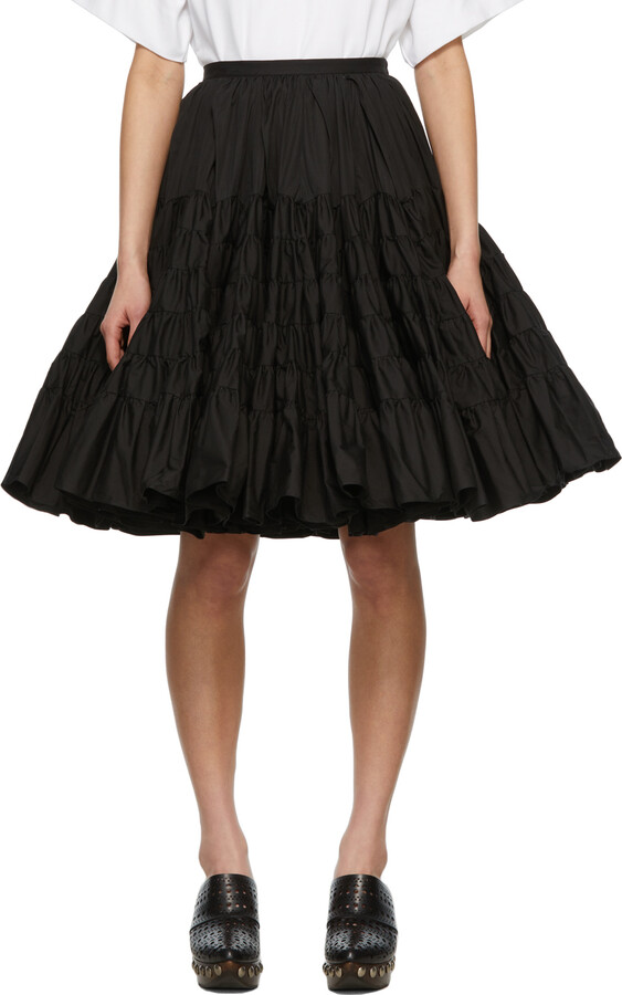 Black Ruffled Skirt | Shop The Largest Collection | ShopStyle