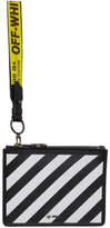 Thumbnail for your product : Off-White Off White Black Diagonal Double Flat Pouch