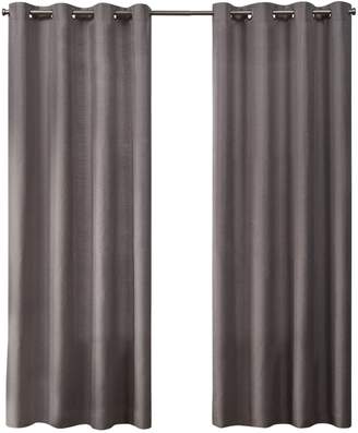 Home Outfitters Exclusive Home Loha Linen Grommet Top Window Curtain Panel Pair