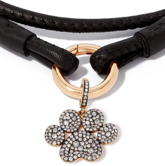 Annoushka 18kt Gold Diamond Paw Charm Bracelet