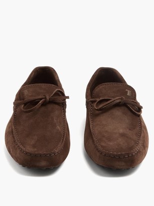 Tod's Gommino Suede Driving Loafers - Brown
