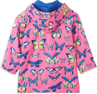 Hatley Little Girl's & Girl's Vibrant Butterflies Raincoat