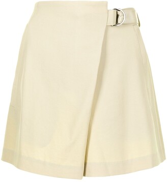 GOODIOUS Asymmetric Belted Shorts