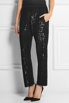 Thumbnail for your product : Ashish Sequined silk-georgette straight-leg pants