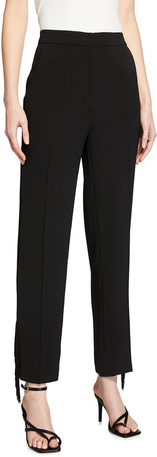 high waisted crepe pants