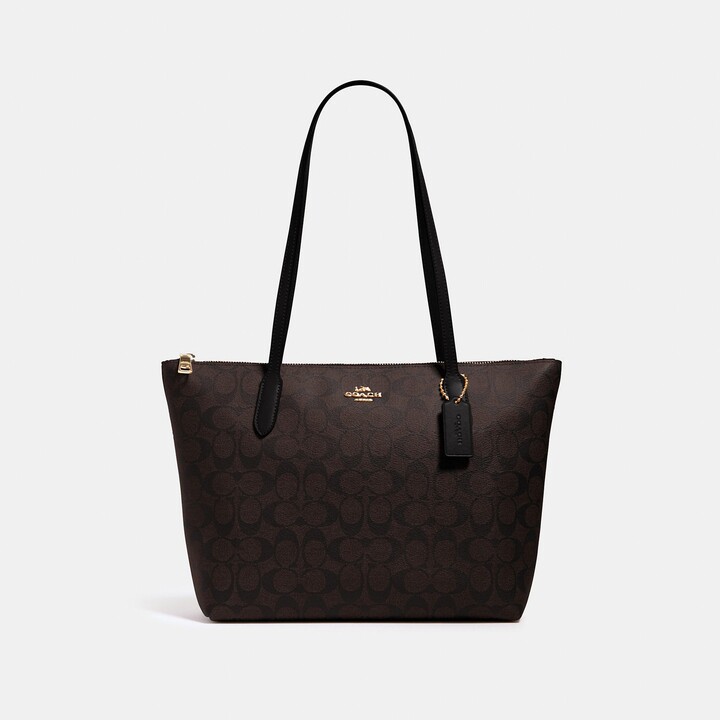 coach chocolate brown handbag