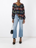 Thumbnail for your product : Saint Laurent Patterned Sheer Gypsy Blouse