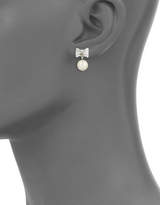 Thumbnail for your product : Kate Spade Le Soir Bow-Accented Clip Earrings