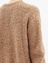 Thumbnail for your product : LAUREN MANOOGIAN Curved-sleeve Alpaca And Wool-blend Boucle Sweater - Brown