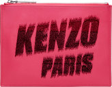 Thumbnail for your product : Kenzo Pink Flocked Logo Pouch