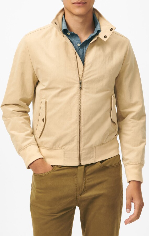 Brooks Brothers Cotton Blend Bomber Jacket