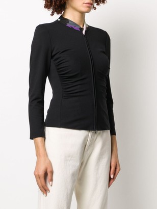 Emporio Armani Ruched Stretch Fit Jacket