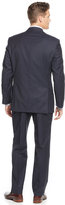 Thumbnail for your product : Calvin Klein Navy Striped Slim-Fit Suit