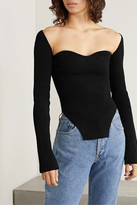 Thumbnail for your product : KHAITE Maddy Ribbed-knit Sweater - Black