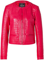 Thumbnail for your product : Roberto Cavalli Quilted Leather Jacket in Coral