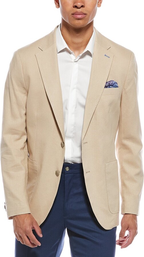 Tailorbyrd Solid Linen-Blend Sportcoat