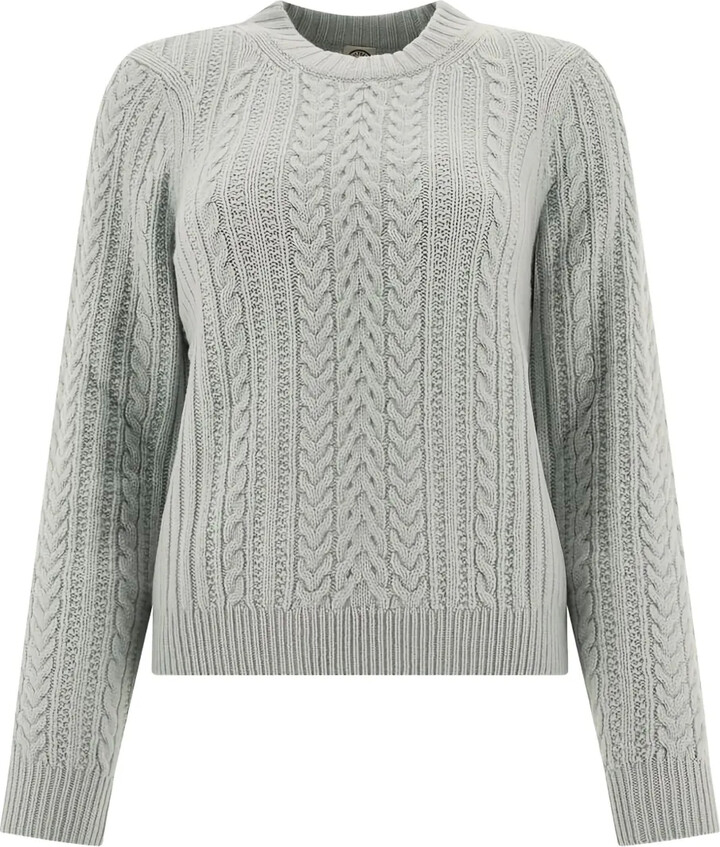Ines De La Fressange Cable-Knit Ribbed Sweater